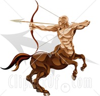 37847-clipart-illustration-of-sagittarius-the-archer-centaur-with-the-zodiac-symbol